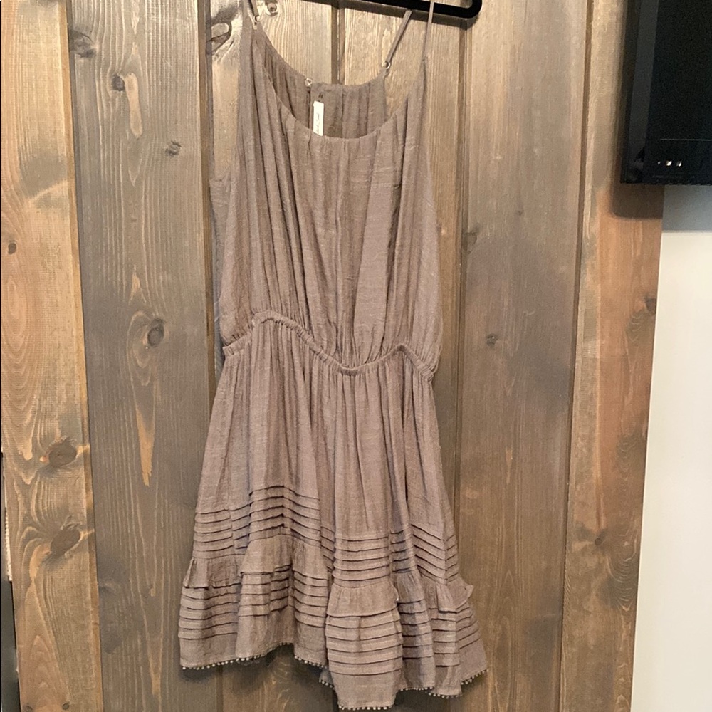Chic Brown Sleeveless Dress